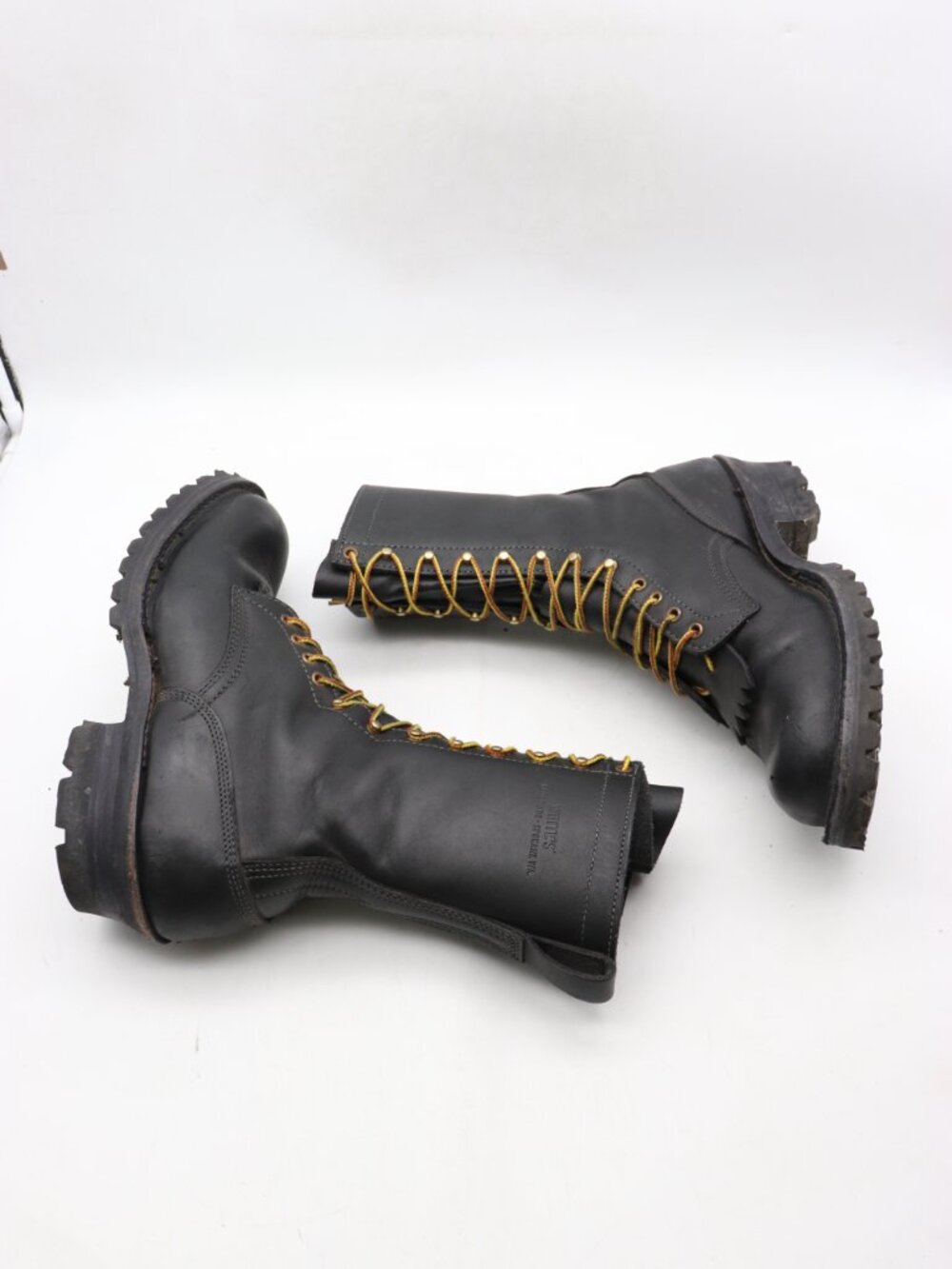 White's Smokejumper Boots Men's Size 11 EE Black Leather Ranger Made In USA - Picture 8 of 12